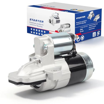 19227 Starter Motor Compatible with Ford Explorer 13-16, Escape 13-17, Fusion 12-16, Focus 11-16, Edge 13-18, Taurus 13-16 & Lincoln MKZ 13-16, MKC 15-16, MKT [OE# BB5T11000BA BB5Z11002B] - color: 19227