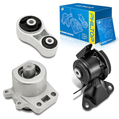PHILTOP Set of 3 Engine Mounts for 2007-2009 Mazda CX-7 - size: for Mazda CX-7 2010-2012 2.5L