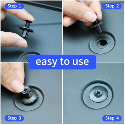 100 Pcs Bumper Clips Car Clips Plastic Rivets of 6 Most Popular Sizes Fasteners Push Retainer Kit Auto Push Pin Rivets Set - size: 100 clips