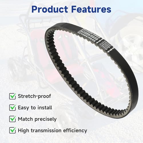 30 Series Torque Converter Belt 5959 for Coleman KT196 CK196, 203589/5959 Go Kart Belt Replacement for Manco Comet 203589 Murray 12-8487 196cc 212cc Engine Go Cart Mini Bike CVT Parts (3PCS)