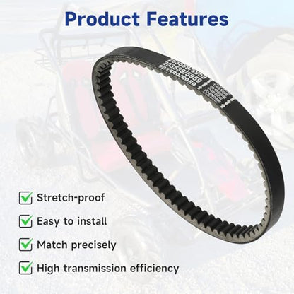 30 Series Torque Converter Belt 5959 for Coleman KT196 CK196, 203589/5959 Go Kart Belt Replacement for Manco Comet 203589 Murray 12-8487 196cc 212cc Engine Go Cart Mini Bike CVT Parts (3PCS)