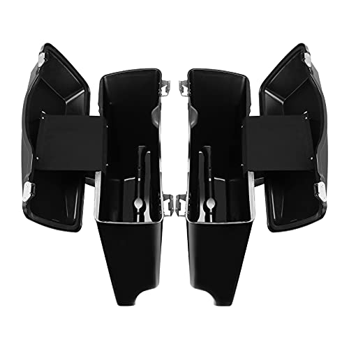 TCMT 5" Stretched Saddlebags Smoke Lens Rear Fender Fit For Harley Touring Road King Electra Glide Street Glide Road Glide Ultra 2009-2013 - color: Rear Fender Smoke Lens, size: 5" Stretched Saddlebags(Chrome Latches)