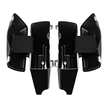 TCMT 5" Stretched Saddlebags Smoke Lens Rear Fender Fit For Harley Touring Road King Electra Glide Street Glide Road Glide Ultra 2009-2013 - color: Rear Fender Smoke Lens, size: 5" Stretched Saddlebags(Chrome Latches)