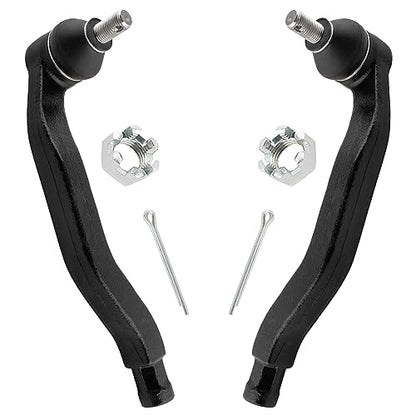 BOXI (Set of 4) 2x Front Inner Tie Rod Ends + 2x Front Outer Tie Rod Ends Suspension Kit Fit for Honda Prelude 1992 1993 1994 1995 1996 Coupe Models | Replace ES80680 ES80679 EV800296
