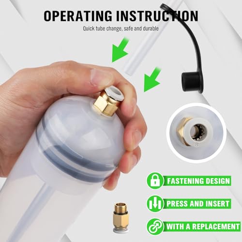 SWANLAKE 200cc Fluid Extractor, Extraction&Fill Pump,Fluid Syringe Pump Manual Suction Vacuum Fuel Car Transfer (Pack of 2) - color: green