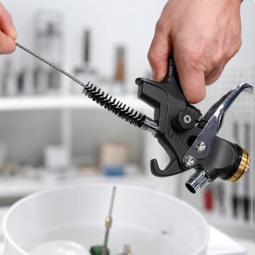 GATTLELIC HVLP Spray Gun Kit with 10pcs 600cc Mixing Cup and Lids (Clean Kit) - color: Clean Kit