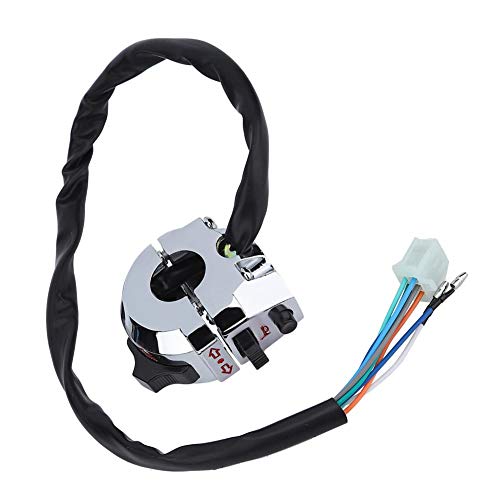 Motorcycle Handlebar Switch 22mm Turn Horn Light Control Multi Function Switch Compatible with Most Motorcycles for Easy Installation and Performance