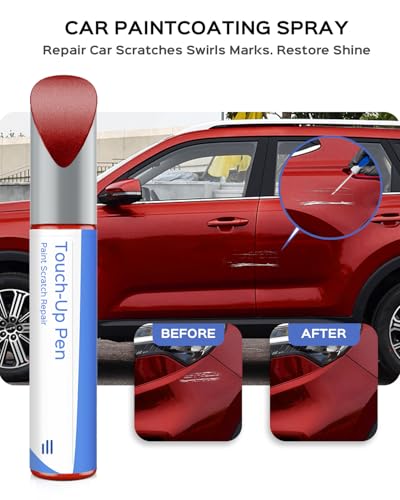 Touch Up Paint Compatible with Kia Exact Match Chips and Nicks Touch Up (Currant Red(R4R) Compatible with Forte/Rio/Rio5) - color: Currant Red(R4R) Compatible with Forte/Rio/Rio5