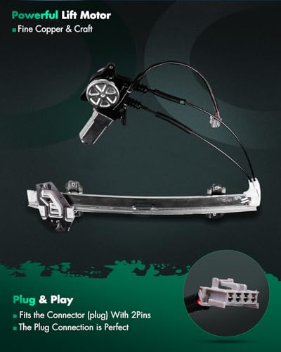 SCITOO Power Window Regulator w/Motor for Honda Accord 1994-1997 - size: 741-713