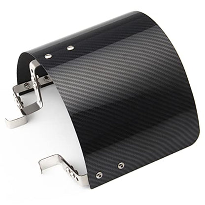 Protective Air Intake Heat Shield Wrap Heat-Insulation Air Filter Cover - size: Carbon Fiber