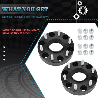 IRONTEK 1.5" Wheel Spacers 6x139.7mm Forged Spacers with 77.8mm Hub Bore M12x1.25 Studs Fit for Nissan 2005-2015 Armada/ 2004-2020 Titan, for Infiniti 2004-2010 QX56 6x5.5in to 6x5.5in 2PCS - size: 1.5"|6x5.5|2PCS