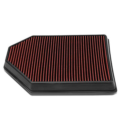 DNA Motoring AFPN-173-RD Clean Air Washable Drop In Panel Air Filter Enhance Engine Performance Power & Acceleration Improve [Compatible with 11-18 Dodge Charger/Challenger] - style: 11-18 Dodge Charger