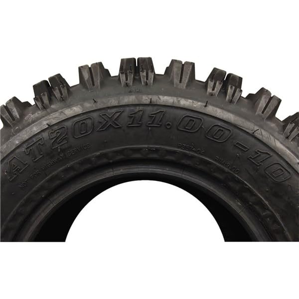 Ocelot P357 20x11x10 ATV Tires 6-Ply Bias Construction Non-Directional Tread Pattern For Durability, Grip, and Traction Off-Roading - All Terrain Rear 20x11-10 ATV Tire