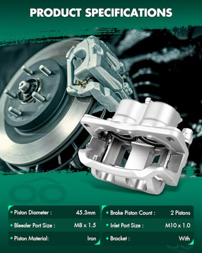 SCITOO - Front Disc Brake Calipers Assembly with Bracket For Mazda - size: Front[18B5026S & 18B5027S]