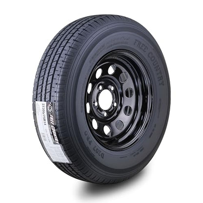 Free Country Trailer Tire Wheel ST205/75R14 8-Ply 105N 5X4.5" Black Mod Rim - size: ST205/75R14 /5x4.5