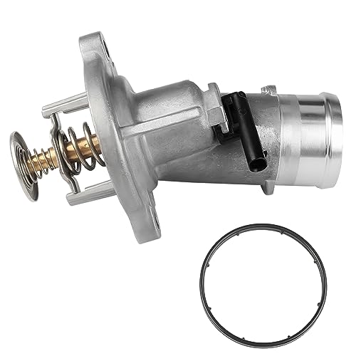 WMPHE Aluminium Thermostat Housing Assembly Compatible with Dodge Ram 2500/3500/4500/5500 2014-2020, Ram 4000 2019-2020 6.4L 392, Replacement for 902-3045 956-216 4893177AB 4893177AC 4893177AD - size: 902-3045