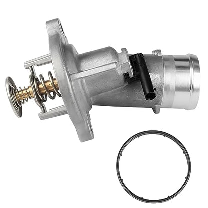WMPHE Aluminium Thermostat Housing Assembly Compatible with Dodge Ram 2500/3500/4500/5500 2014-2020, Ram 4000 2019-2020 6.4L 392, Replacement for 902-3045 956-216 4893177AB 4893177AC 4893177AD - size: 902-3045