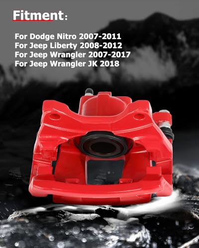 cciyu Rear Left & Right Disc Brake Calipers Assembly 18B5046 18B5047 - size: Rear[18B5046+18B5047]