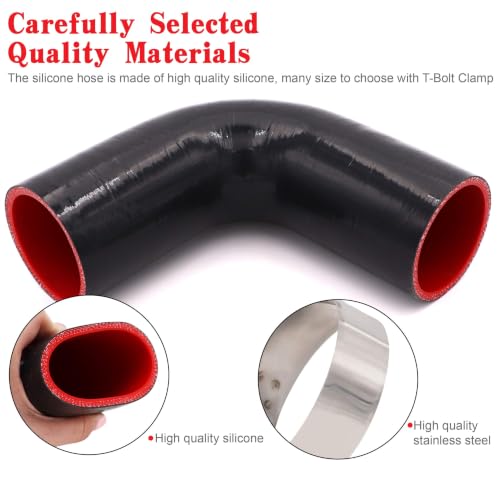 90 Degree Elbow Coupler Silicone Hose 4-Ply ID 2-inch(51mm) - size: 2 Inch