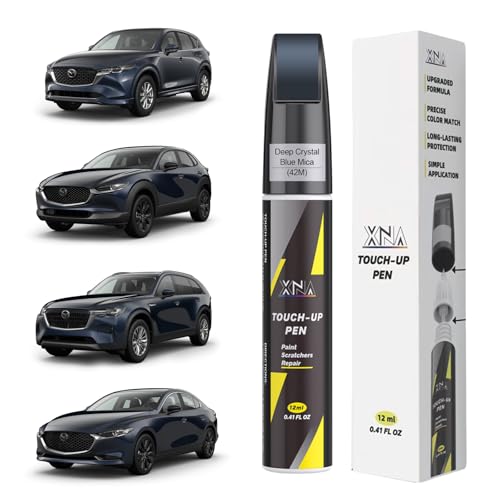 XNA Deep Crystal Blue Mica(42M) for Mazda Touch Up Paint - color: Deep Crystal Blue Mica(42M) for 2014-2025 CX-5/2020-2026 CX-30/2024-2026 CX-90/2014-2026 MAZDA3/2021-2025 MX-5 Miata/2014-2021 MAZDA6/2016-2021 CX-3/2016-2023 CX-9/2014-2016 MAZDA5