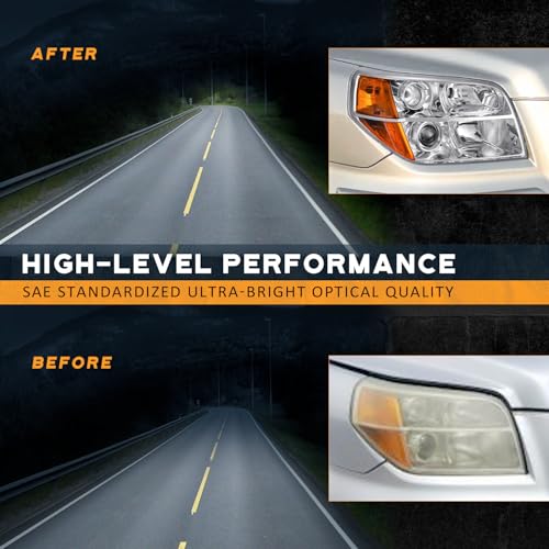 WEELMOTO Headlight for 2006-2008 Honda Pilot LX/EX/EX-L 4Door Sport Utility