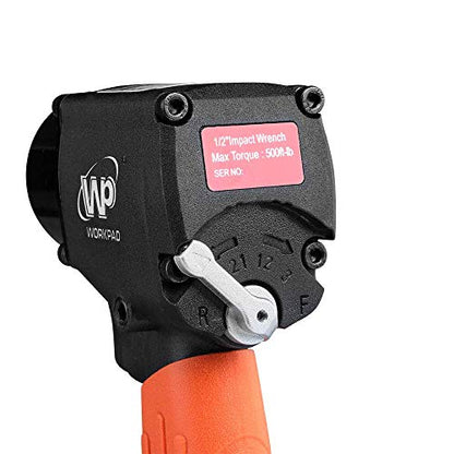 WORKPAD 1/2-Inch Mini Air Impact Wrench with Twin Hammers, Pneumatic Tools - color: 1116