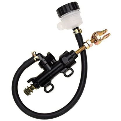 HIAORS Rear Brake Master Cylinder Reservoir Replacement for Yerf Dog GX150 150cc 3206 4206 3209 Coleman KT196 Go Kart ATC-250R Chinese 70cc 90cc 110cc 125cc Quad 4 Wheeler Pit Dirt Bike Parts Black - color: Black