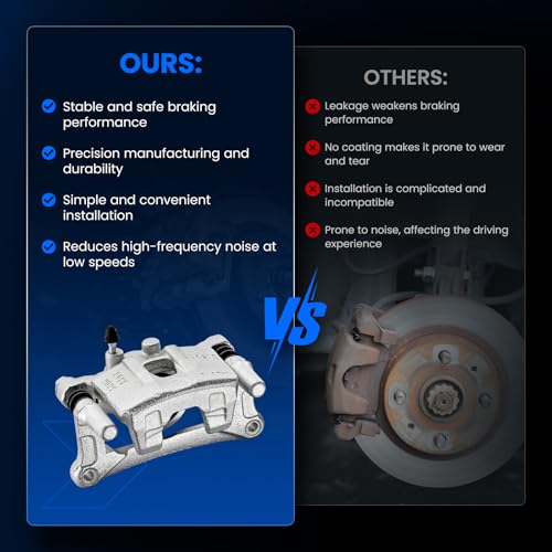 Front Brake Caliper Assembly for Chevrolet Cobalt 2005-2010 2.2L L4 - size: Front [18B4880 & 18B4881]