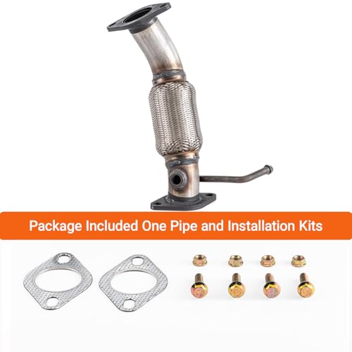 409 Stainless Steel Front Flex Exhaust Pipe For 2009-2010 Sonata 2.4L 52604 - size: for 2009-2010 Hyundai Sonata 2.4L