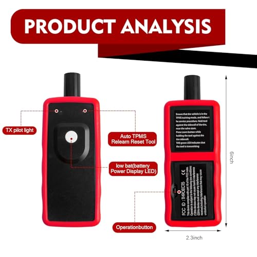 TPMS Relearn Tool, Tire Pressure Sensor Activation Tool, EL-50449 TPMS Compatible with Ford/Lincoln/Mercury