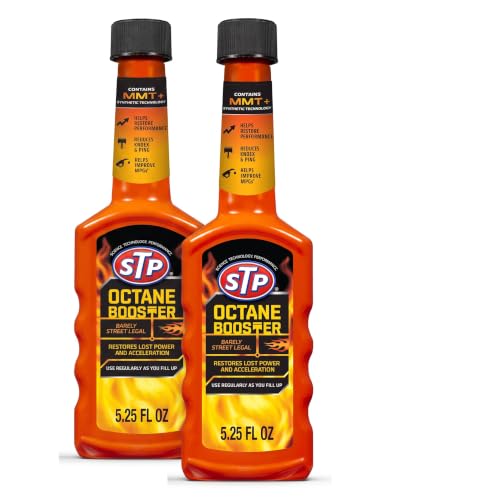 STP Octane Booster, Bottled Fuel System Cleaner Restores Lost Power and Acceleration, 5.25 Oz, (Pack of 2) - size: 5.25 Fl Oz (Pack of 2)