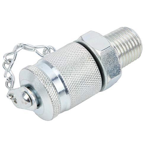 Hydraulic Test Adapter Coupling Connector Thread for Hydraulic Systems High Pressure Hose Fitting Measuring Tool Sealing Point Test(ZG1/4) - size: ZG1/4