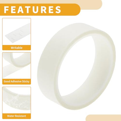 1 Pc 0.9 Inches x 10.9 Yards Universal Painters Tape - DIY Car Auto Paint for Masking Tape No Residue - Crepe Paper White - color: White, size: 0.9 Inches x 10.9 Yards