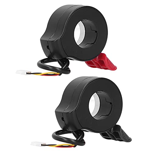 plplaaoo Electric Scooter Thumb Throttle Speed Control Finger Throttle Hall Sensor Scooter Accelerator Grip Throttle Finger Throttle Brake Switch for Throttle Accessories Replacement[Black]