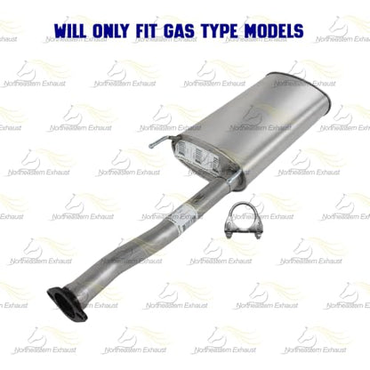 Exhaust Intermediate Pipe Muffler Kit Compatible with Toyota Highlander 2014-2019 3.5L | Stainless Steel | Northeastern Exhaust | Includes Gasket, Clamp and Bolt Kit | Direct-Fit Replacement