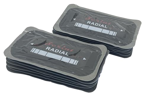 4.52" x 2.76" 1 ply 10 pcs Radial Repair Patch, Heavy Duty Tire Patches, Tire Puncture Repair Patch for Car Truck Bus Tractor Agricultural Vehicles (TP-R05) - size: 2.76" x 4.52" 10 pcs