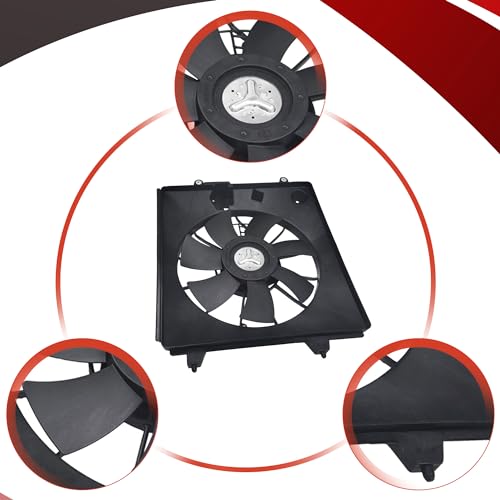 PartsFlow A/C Condenser Cooling Fan Assembly Compatible with 2007 2008 2009 Honda CR-V 620-245 - color: For Honda CR-V