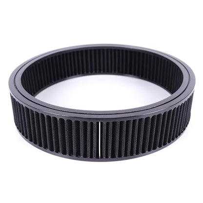 14"x3" Round Air Cleaner Filter Element High Flow (Black) - size: 14" x 3" Black