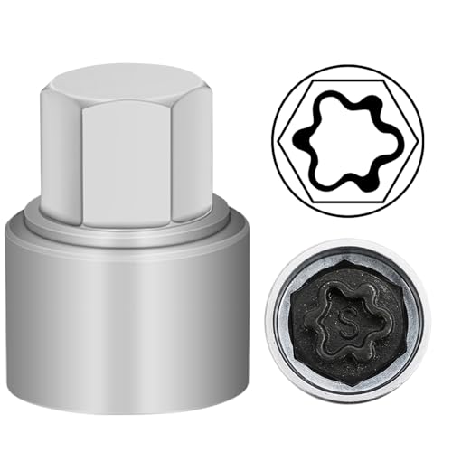 S Wheel Locking Nut Key for Audi, Socket OD 27mm - ID 25mm - size: Socket S