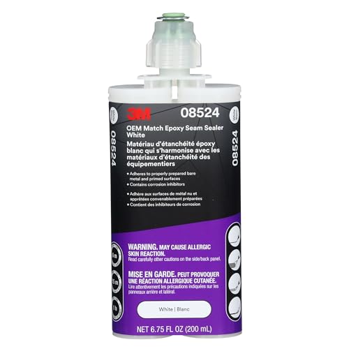 3M OEM Match Epoxy Seam Sealer 08524, White, 200 ml, Medium-Bodied - color: White
