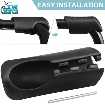 A Pair Crash Bar Footrest for Diameter 1-1/4" - style: Footrest For Engine Guard