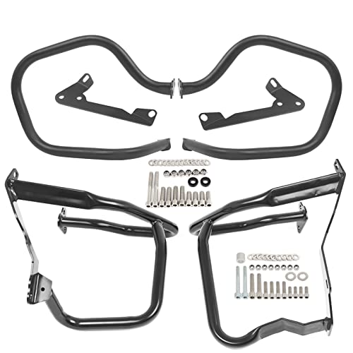 Worldmotop Engine Guard Crash Bar Protector Replacement for BMW R1200RT R1200 RT 2014 2015 2016 2017 2018 Saddlebags Guard(Front and Rear) - size: Front and Rear