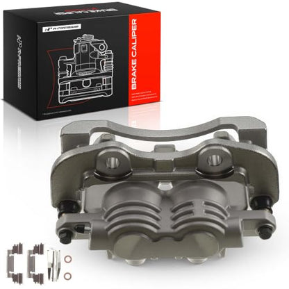 A-Premium Rear Right Passenger Disc Brake Caliper with Bracket - style: Dual Piston Rear Right