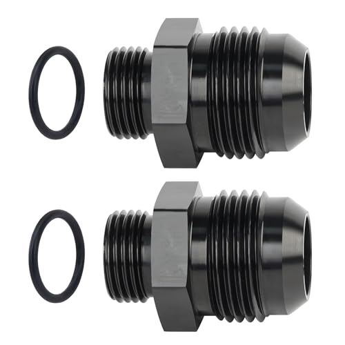 EVIL ENERGY 12AN Flare to AN8 ORB Male O-Ring 2PCS Fitting Adapter - size: 8AN ORB to 12AN