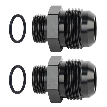 EVIL ENERGY 12AN Flare to AN8 ORB Male O-Ring 2PCS Fitting Adapter - size: 8AN ORB to 12AN