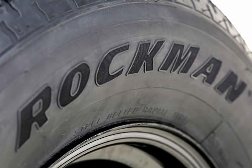 ROCKMAN Trailer Tire Wheel ST205/75R14 8-Ply D 105M 5X4.5 Black Mod Rim Pk2 - size: ST205/75R14 8PR /5x4.5