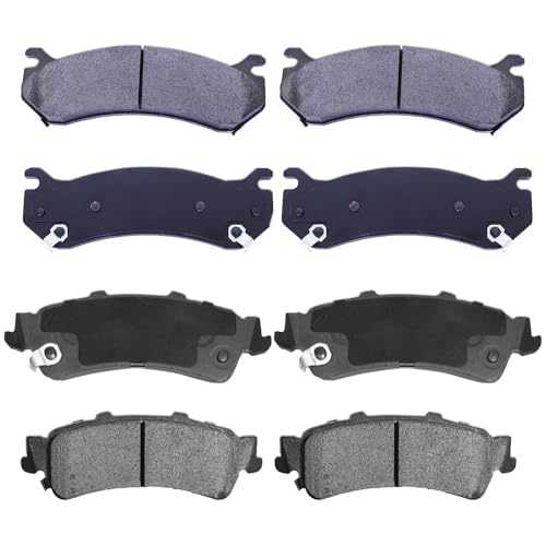 Replacement for Front and Rear Brake Pads Ceramic Silverado 1500 1999-2006,GMC SIERRA 1500 1999-2006,ASTRO 2003-2005,GMC SAFARI 2003-2005,TAHOE 2000/2001,GMC YUKON 2000/2001 (D785,D792) - style: D785-D792