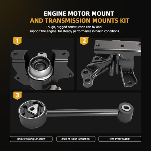 Engine Motor Mount Transmission Bracket Kits for Mitsubishi Mirage - style: for Mirage 1.2L 2014-2022
