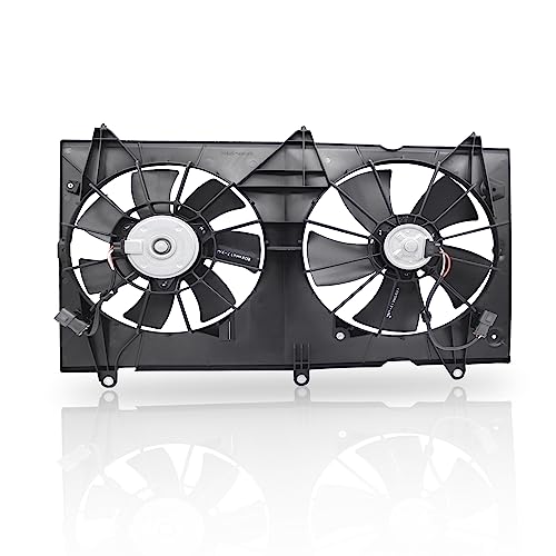 PartsFlow Radiator Cooling Fan Assembly Compatible with 2003 2004 2005 2006 2007 Honda Accord (DX Sedan&EX Coupe&EX Sedan&LX Coupe&LX Sedan) 2.4L 620-225 - color: For Honda Accord