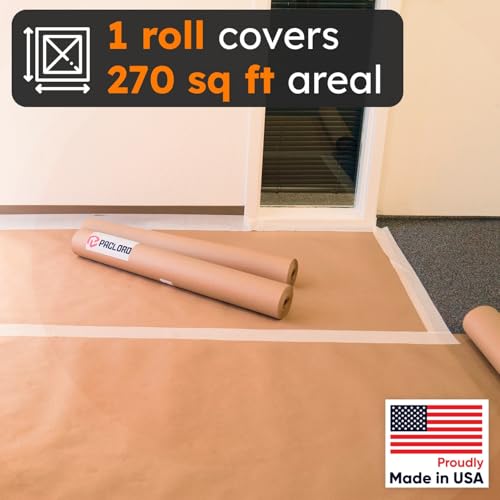 18" x 60 yd Kraft Masking Paper Roll for Painting - size: 18" x 60 Yards